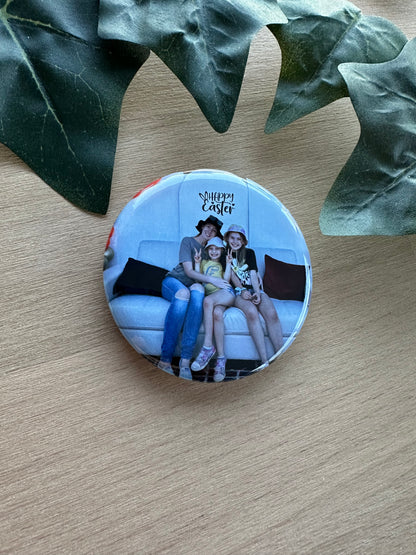 Round Bottle Opener Keepsake Magnet - Single